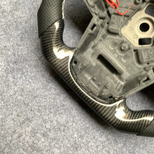 Load image into Gallery viewer, CZD auto parts for TOYOTA SUPRA A90 A91 MK5 2020-2021 carbon fiber steering wheel with gray perforated leather side &amp; LED