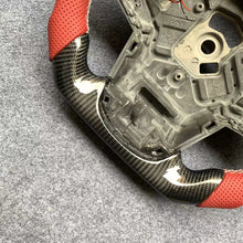 Load image into Gallery viewer, CZD auto parts for TOYOTA SUPRA A90 A91 MK5 2020-2021 carbon fiber steering wheel with red perforated leather side &amp; LED