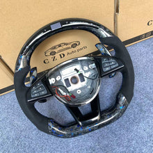 Load image into Gallery viewer, CZD auto parts for Mercedes Benz GLE-Class W166 carbon fiber steering wheel with blue flakes forged carbon