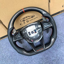 Load image into Gallery viewer, CZD auto parts for Mercedes Benz W205 AMG C43 GLA 45 C218 W213 X253 C253 W166 W222 R172 R231 carbon fiber steering wheel with red stripe line