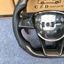 Load image into Gallery viewer, CZD auto parts for Mercedes Benz W205 AMG C43 GLA 45 C218 W213 X253 C253 W166 W222 R172 R231 carbon fiber steering wheel with red stripe line
