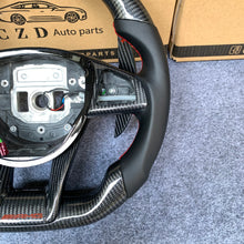Load image into Gallery viewer, CZD auto parts for Mercedes Benz W205 AMG C43 GLA 45 C218 W213 X253 C253 W166 W222 R172 R231 carbon fiber steering wheel with red stripe line