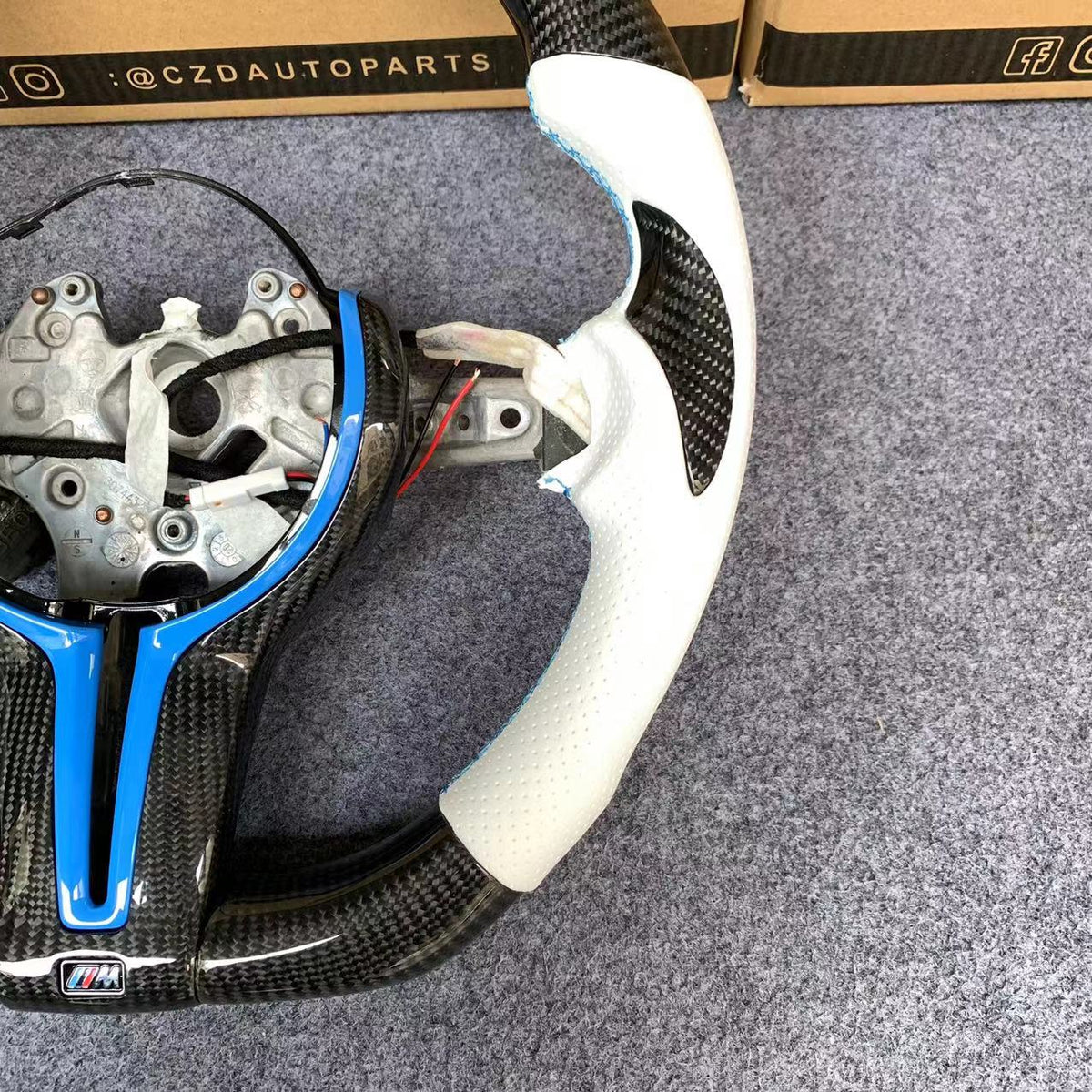 CZD Autoparts For BMW X5 M F85 X6 M F86 carbon fiber steering wheel wi