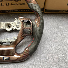 Load image into Gallery viewer, CZD auto parts carbon fiber steering wheel for Lexus RCF F sport with red stripe