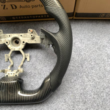Load image into Gallery viewer, czd auto parts carbon fiber steering wheel for Infiniti G37 with led and perforated leather