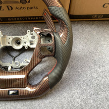 Load image into Gallery viewer, CZD auto parts carbon fiber steering wheel for Lexus RCF F sport with red wires carbon fiber