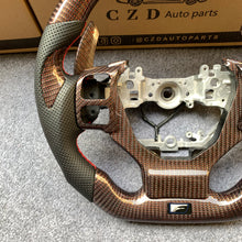 Load image into Gallery viewer, CZD auto parts carbon fiber steering wheel for Lexus RCF F sport with red wires carbon fiber
