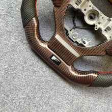 Load image into Gallery viewer, CZD auto parts carbon fiber steering wheel for Lexus RCF F sport with red wires carbon fiber