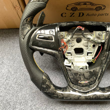 Load image into Gallery viewer, CZD auto parts for CTS 2014 2015 2016 carbon fiber steering wheel  with forged carbon fiber
