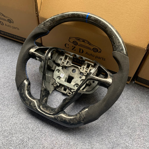CZD auto parts For Ford Mondeo MK5 2013-2020 carbon fiber steering wheel with gloss forged carbon fiber