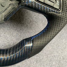 Load image into Gallery viewer, Ford Escape 2017-2019 carbon fiber steering wheel with blue wire carbon fiber from czd auto parts