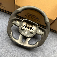 Load image into Gallery viewer, CZD Autoparts for Dodge (SRT) Challenger 2015-2021 carbon fiber steering wheel black alcantara sides