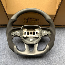 Load image into Gallery viewer, CZD Autoparts for Dodge Charger 2015-2021 carbon fiber steering wheel matte black carbon fiber top and bottom