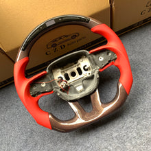 Load image into Gallery viewer, CZD Autoparts for Dodge Durango 2018-2021 carbon fiber steering wheel red smooth leather sides