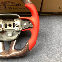 Load image into Gallery viewer, CZD Autoparts for Dodge Durango 2018-2021 carbon fiber steering wheel red smooth leather sides