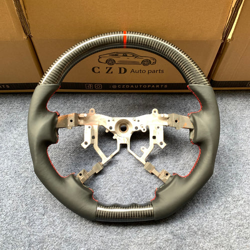 czd auto parts carbon fiber steering wheel for Tundra 2007-2013 with smooth leather