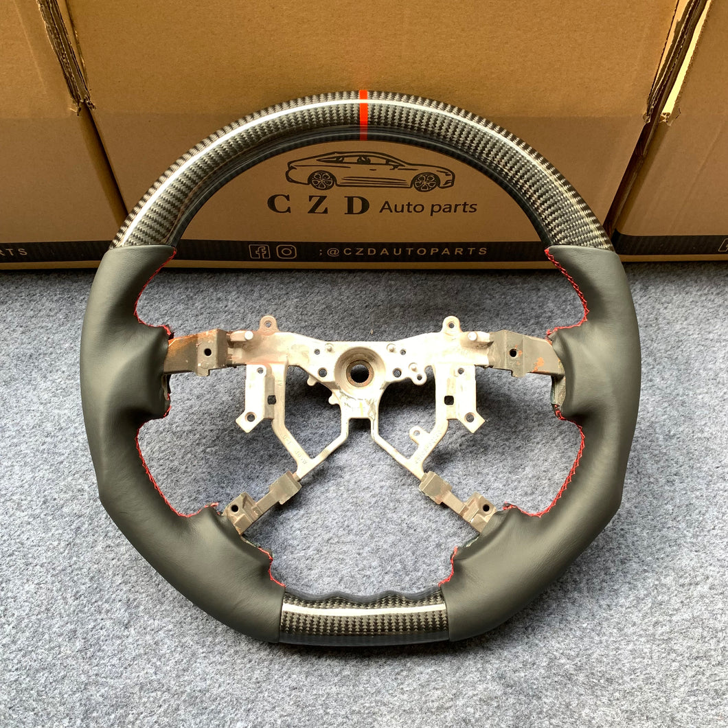czd auto parts carbon fiber steering wheel for Tundra 2007-2013 with smooth leather