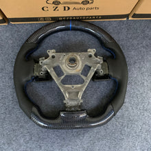 Load image into Gallery viewer, CZD autoparts for Infiniti FX35 FX45 S50 2003-2008 carbon fiber steering wheel with blue wire carbon fiber