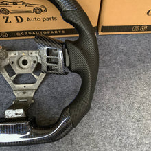 Load image into Gallery viewer, CZD autoparts for Infiniti FX35 FX45 S50 2003-2008 carbon fiber steering wheel with blue wire carbon fiber