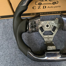 Load image into Gallery viewer, CZD autoparts for Infiniti FX35 FX45 S50 2003-2008 carbon fiber steering wheel with blue wire carbon fiber
