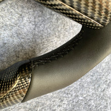 Load image into Gallery viewer, CZD auto parts for Tesla Model 3 2017-2020 carbon fiber steering wheel with red stripe line