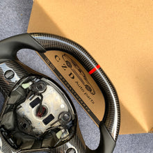 Load image into Gallery viewer, CZD auto parts for Tesla Model 3 2017-2020 carbon fiber steering wheel with red stripe line