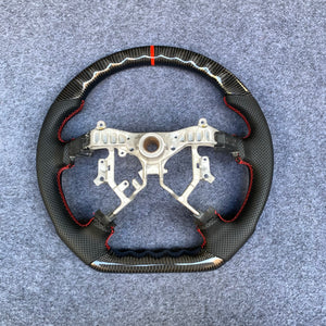 czd auto parts carbon fiber steering wheel for Tundra 2007-2013 with red stitch