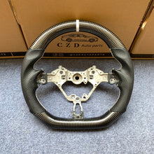 Load image into Gallery viewer, czd auto parts carbon fiber steering wheel for Subaru BRZ 2016-2019 with white stitching
