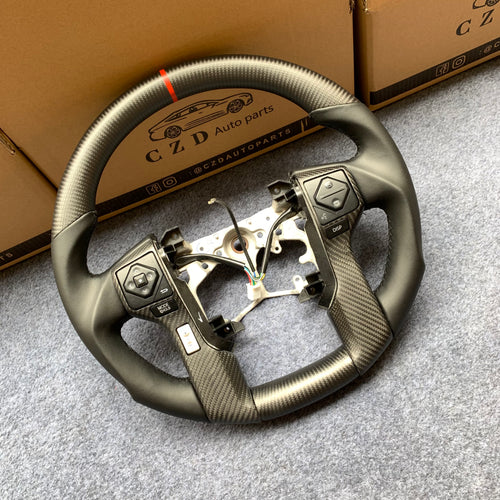 CZD Autoparts For Toyota Tundra 2013-2020 carbon fiber steering wheel matte carbon fiber trim