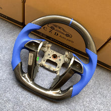 Load image into Gallery viewer, CZD auto parts for Honda Accord CP1 CP2 CP3 carbon fiber steering wheel with blue perforated leather side