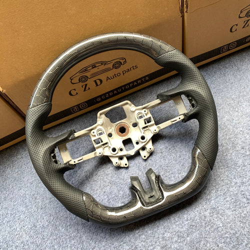 CZD autoparts for Ford Mustang 2015-2017 carbon fiber steering wheel with honeycomb carbon fiber