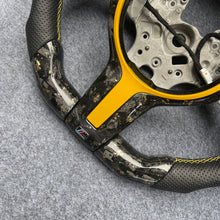 Load image into Gallery viewer, CZD auto parts for  BMW M2 F87 M3 F80 M4 F82 F83 M5 F10 M6 F06 F12 F13 X5 M F85 X6 M F86 carbon fiber steering wheel with yellow stitching