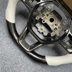 czd auto parts carbon fiber steering wheel for Honda 11th gen Civic XI 2021-2022 with white stripe