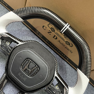 czd auto parts carbon fiber steering wheel for Honda 11th gen Civic XI 2021-2022 with airbag cover