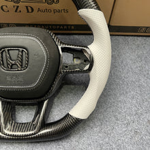 Load image into Gallery viewer, CZD auto parts for Honda 11th gen Civic XI 2021-2022 carbon fiber steering wheel with airbag cover