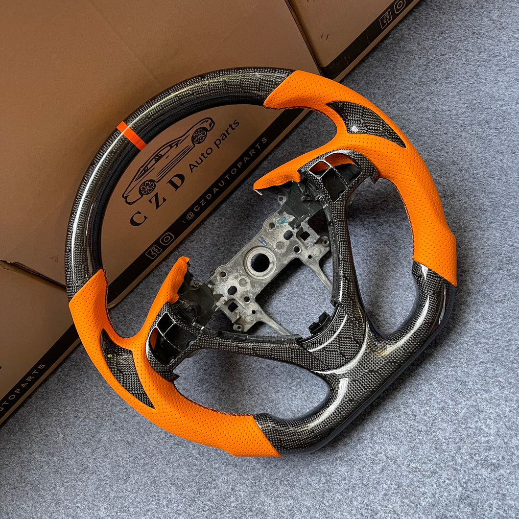 CZD autoparts for  Acura TL 2009-2014  carbon fiber steering wheel with honeycomb carbon fiber