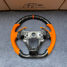 Load image into Gallery viewer, CZD autoparts for Acura ZDX 2009-2012 carbon fiber steering wheel with orange perforated leather
