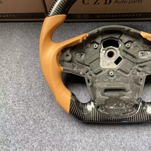 Load image into Gallery viewer, CZD auto parts for TOYOTA SUPRA A90 A91 MK5 2020-2021 carbon fiber steering wheel with orange smooth leather