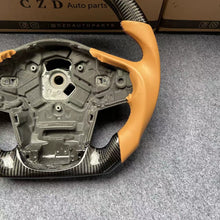 Load image into Gallery viewer, CZD auto parts for TOYOTA SUPRA A90 A91 MK5 2020-2021 carbon fiber steering wheel with orange smooth leather