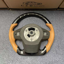 Load image into Gallery viewer, CZD auto parts for TOYOTA SUPRA A90 A91 MK5 2020-2021 carbon fiber steering wheel with orange smooth leather