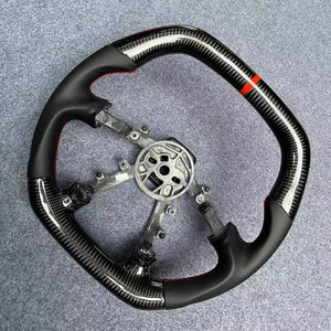 CZD auto parts carbon fiber steering wheel for Chevrolet Corvette C5 1997-2004 with red stripe