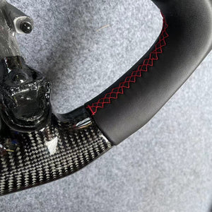 CZD auto parts carbon fiber steering wheel for Chevrolet Corvette C5 1997-2004 with flat top flat  bottom shape