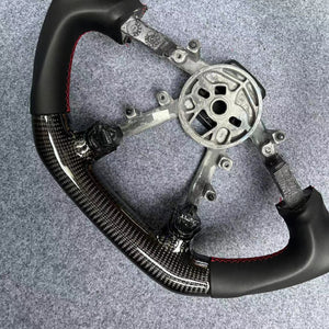 CZD auto parts carbon fiber steering wheel for Chevrolet Corvette C5 1997-2004 with flat top flat  bottom shape