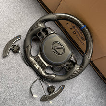 Load image into Gallery viewer, CZD auto parts for Lexus RC300 RC350 2014-2020 carbon fiber steering wheel with airbag cover &amp; paddle shifter