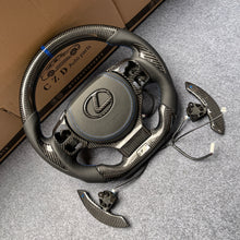 Load image into Gallery viewer, CZD auto parts for Lexus RCF F sport carbon fiber steering wheel with airbag cover &amp; paddle shifter