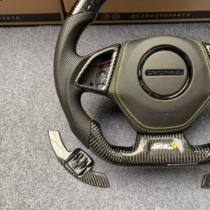 CZD auto parts carbon fiber steering wheel for Chevrolet 6th gen Camaro 2016-2020 with paddle shifters