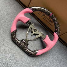Load image into Gallery viewer, CZD auto parts for Subaru Forester 2004 2005 2006 carbon fiber steering wheel with pink leather