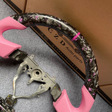 Load image into Gallery viewer, CZD auto parts for Legacy 2004 2005 2006 carbon fiber steering wheel with pink leather