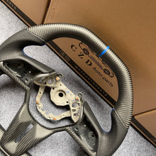 Load image into Gallery viewer, CZD autoparts for Nissan GTR R50 2017-2022 carbon fiber steering wheel with blue stitching