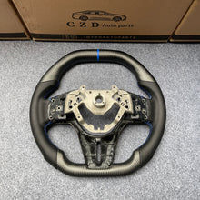 Load image into Gallery viewer, CZD autoparts for Nissan GTR R50 2017-2022 carbon fiber steering wheel with blue stitching